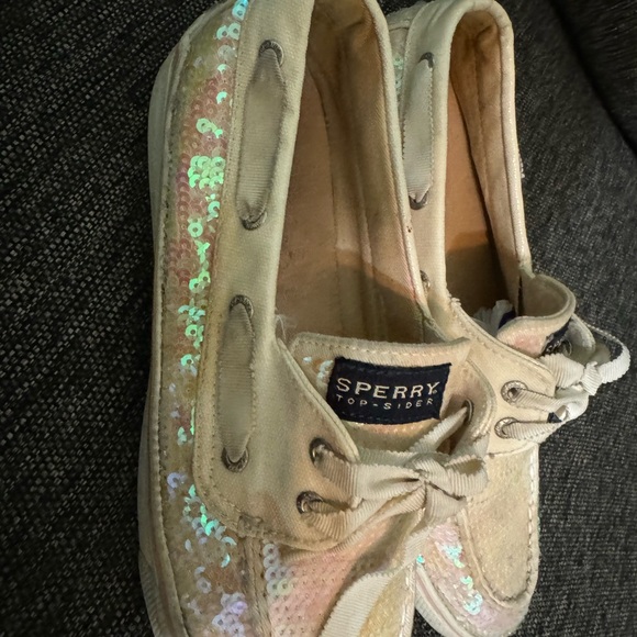 Iridescent White Sperrys - Picture 3 of 7